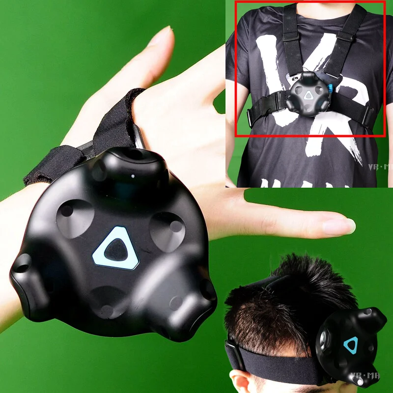 Juego de Realidad Virtual HTC Tracker 3.0, Pantalla Verde, Captura Dinámica MR, Seguimiento de Movimiento Corporal Completo, Banda Fija para Muñeca