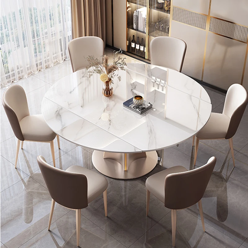 Modern Large Dining Room Set Hotel Nordic Extending Kitchen Table Dining Room Set Patio Muebles De Cocina Home Furnitures