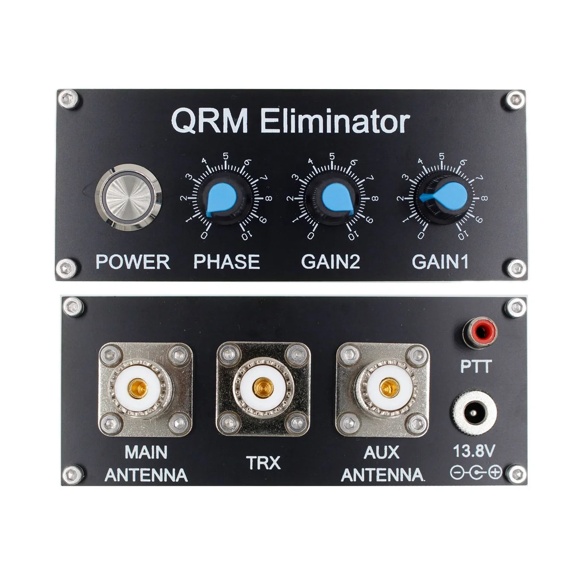 QRM Eliminator X-Phase HF Bands 1MHz to 30MHz QRM Signal Canceller Aluminum Alloy Signal Eliminator with Dial and Knob