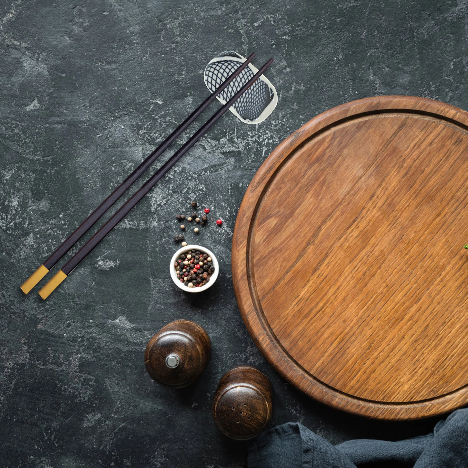 

2Pcs Chic Ceramic Chopstick Rests Spoon Fork Holders Elegant Dining Table Accessories Easy Clean Dishwasher Safe