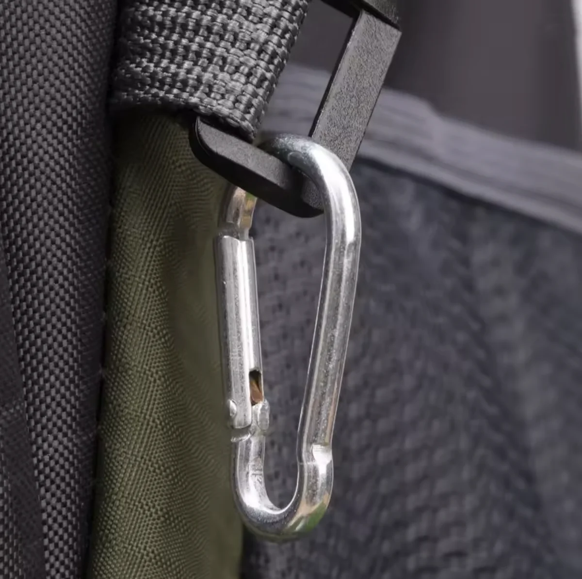 Multifunktionaler Karabinerhaken aus Aluminiumlegierung mit Schnappverschluss, Schnellverschlussring, Haken, Schäkel, Kettenverschluss, Haken zum Aufhängen eines Schlüssels – Detail 10