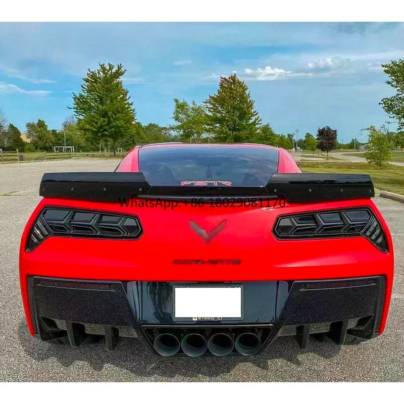 Alerón de fibra de carbono modificado para Chevrolet Corvette C7