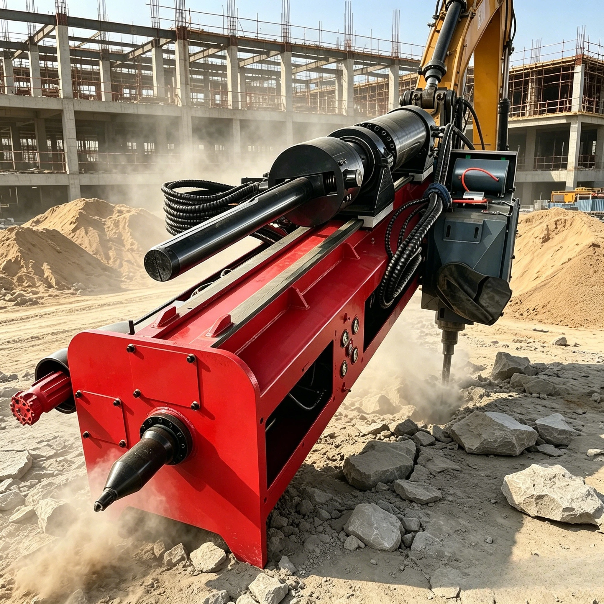 Hydraulic Rock Splitter Drill and Split Machine Hard Rock Cracking Equipment for Mining Quarrying Customized