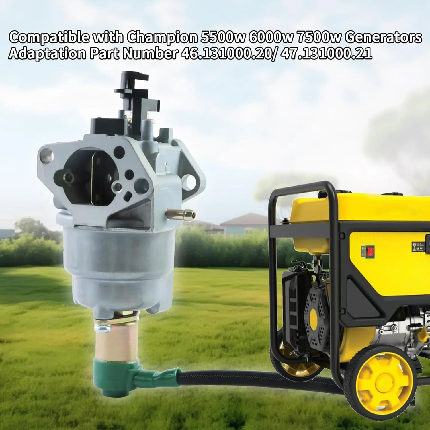 8750w Generator Carburetor Compatible with Champion Generac Predator 5000 5500 6000 6500 7000 7500 8000 Watt 420cc 439c