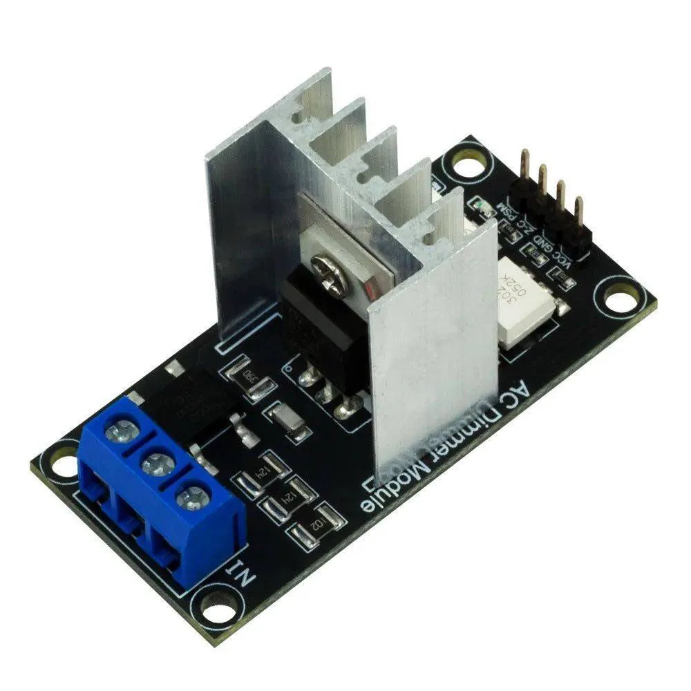AC Light Dimmer Module 1 Channel 8A 3.3V/5V Logic AC 50/60H Light Dimmer Module For Lamps Elements Fans Pumps Air Cleaner