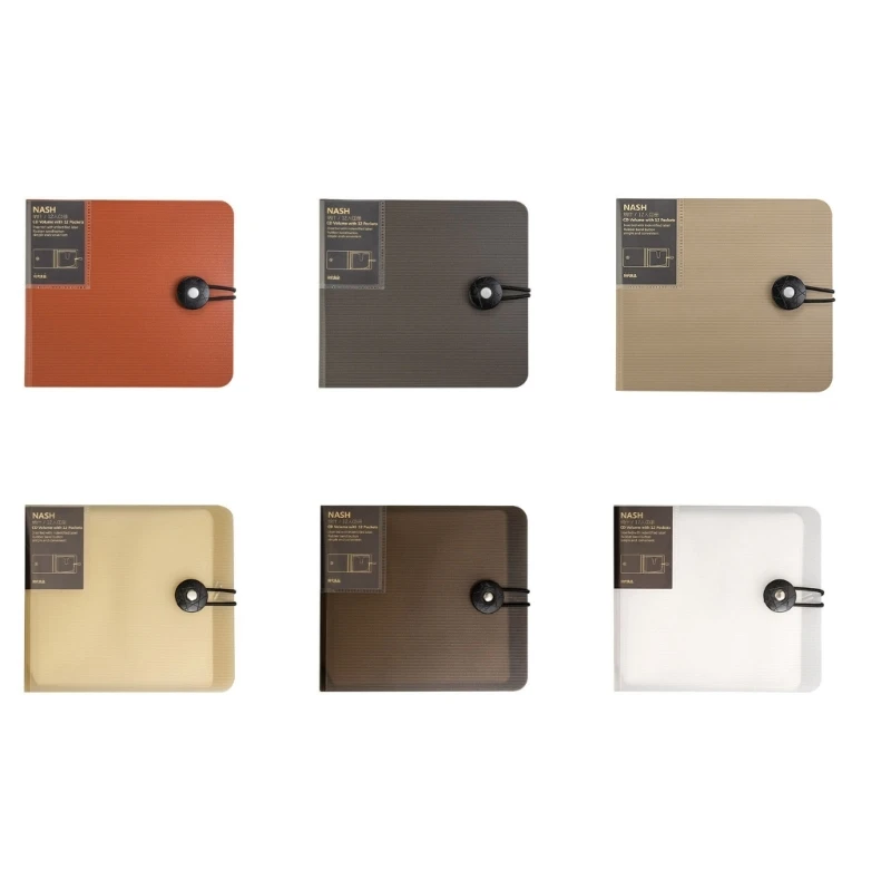 แบบพกพา 12 ชิ้นแผ่น CD-DVD ออแกไนเซอร์กรณีกล่องเก็บผู้ถือกระเป๋า Binder