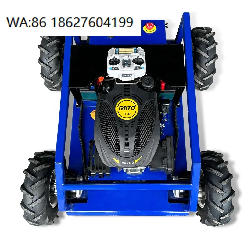 AWY 550W Smart Robotic Wheel 24V Remote Control Lawn Mower 500mm Grass Cutting for Sale Fast Charging AI Robot