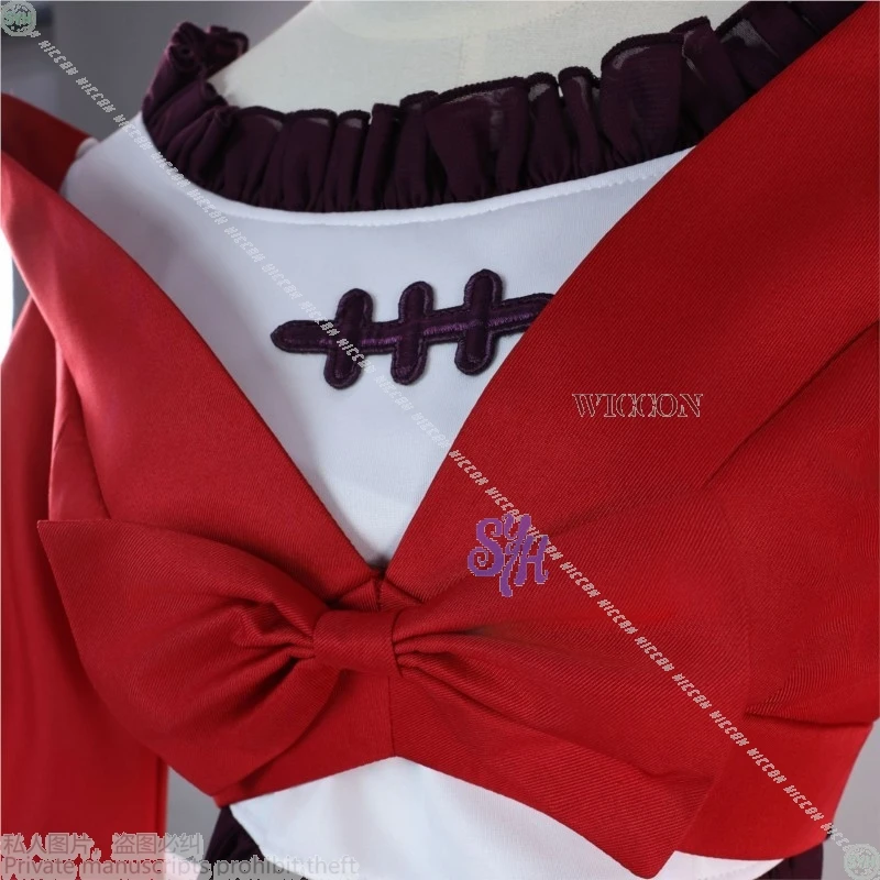 أزياء أنيمي يوميات الصيدلي التأثيرية ، زي الرقص تحت القمر الأحمر ، فستان جميل ، شعر مستعار حافو ، حفلة الهالوين