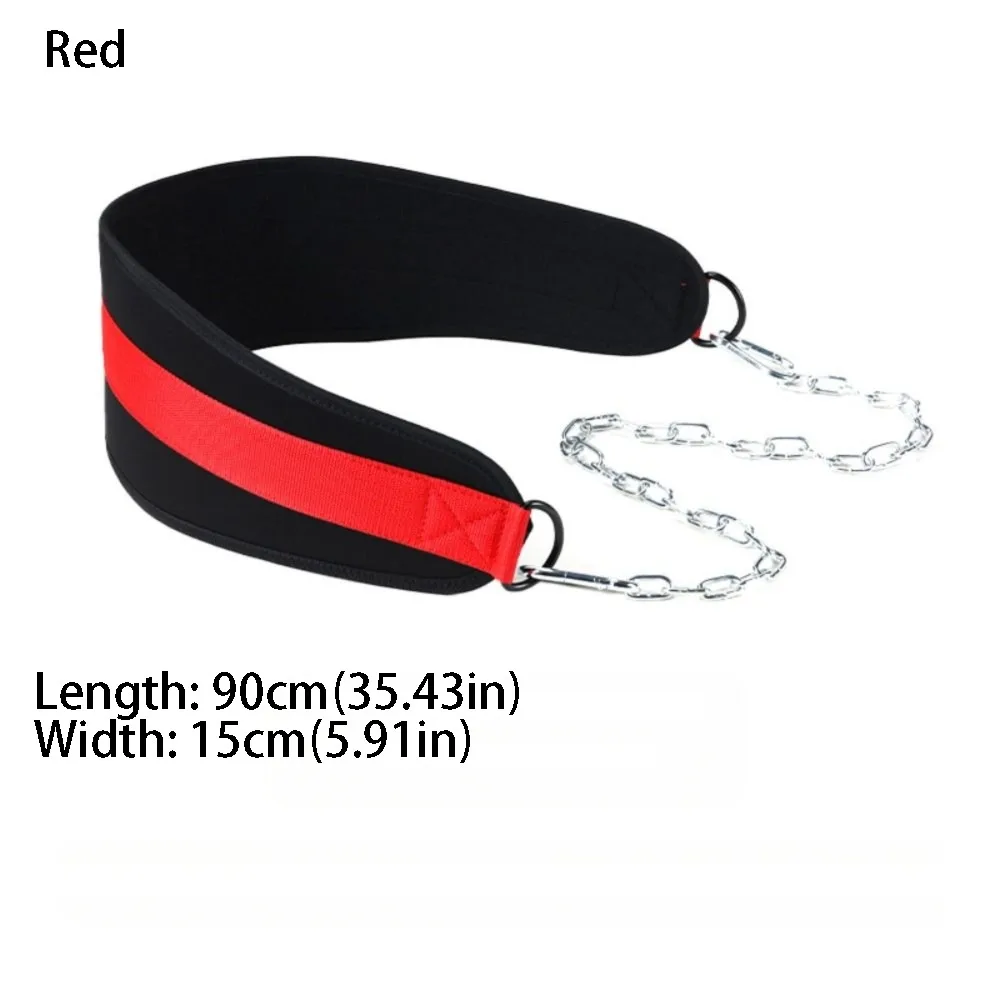 

Support Strap With Chain Pull-up Belt Workout Belt Fitness Equipment Weighted Dip Belt Weight Lifting Dip Belt Home Gym