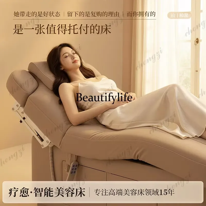 for Electric Premium Beauty Bed Salon Spa Massage Multifunctional Heating Constant Temperature Treatment Bed