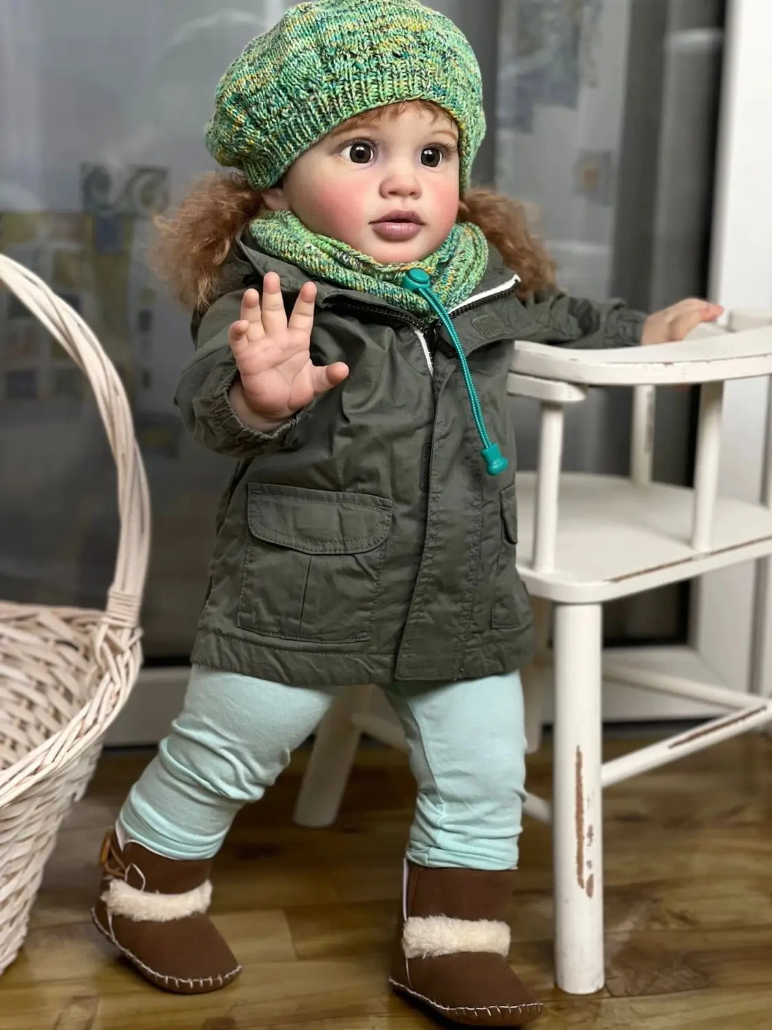 

Кукла Reborn St.Store Пиппа, 24 дюйма, готовая кукла как на фото, высококачественная кукла-младенец для девочек