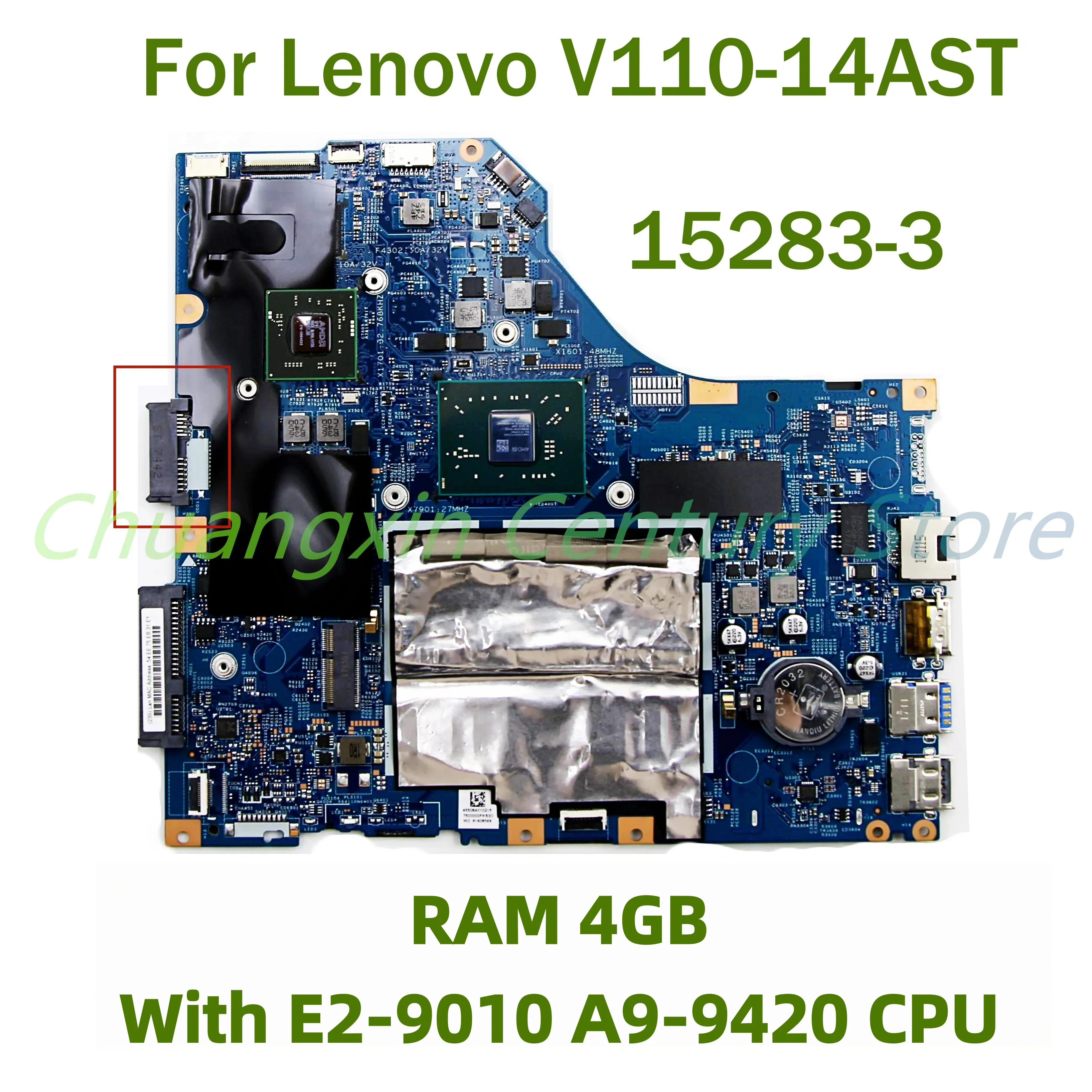 lenovo用ノートブックマザーボード100-テスト済み完全に動作v110-14ast-15283-3cpu-a9-9420-ram4g