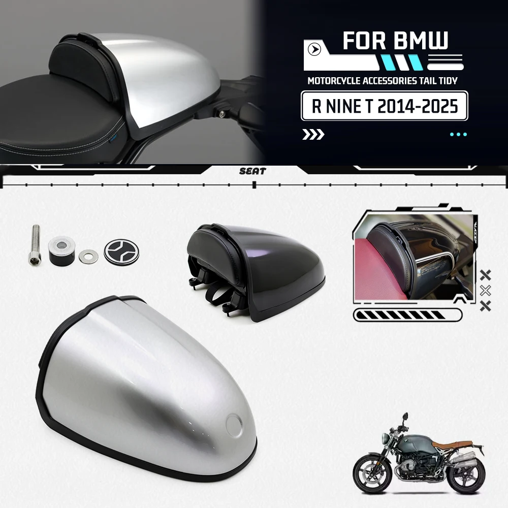 

For BMW R NINET R NINE T R 9 T RACER PURE 2014-2025 Motorcycle Tail Tidy Swingarm Mounted Pillion Cowl Fairing Rear Seat Cover