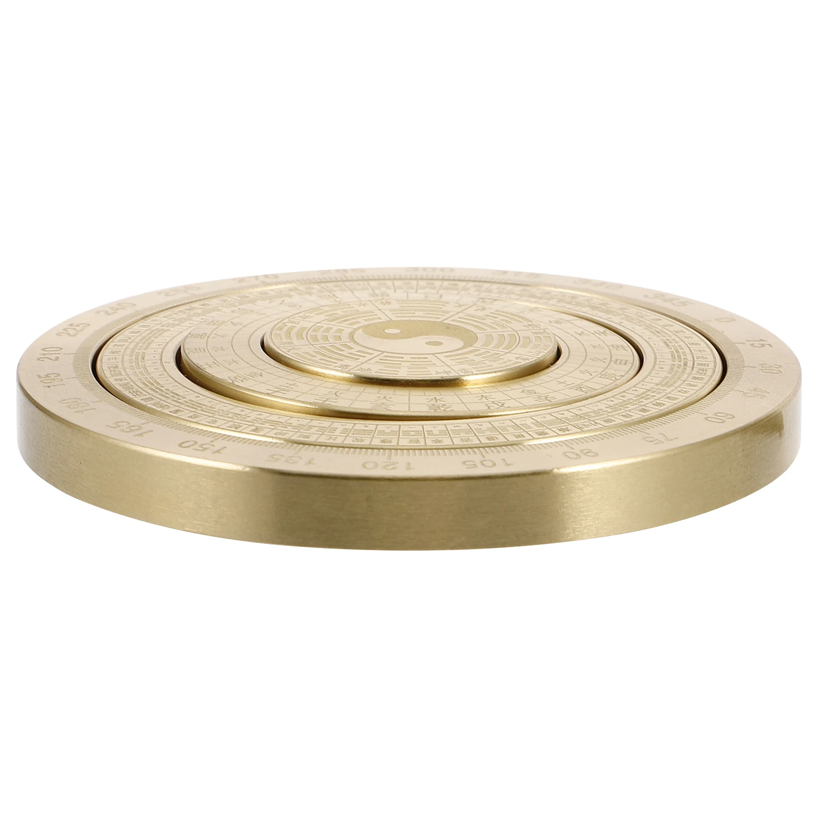 

Mini Rotation Feng Shui Compass Golden Copper Bagua Metal Ornament Portable Size Auspicious Symbol Relaxing Mind Good