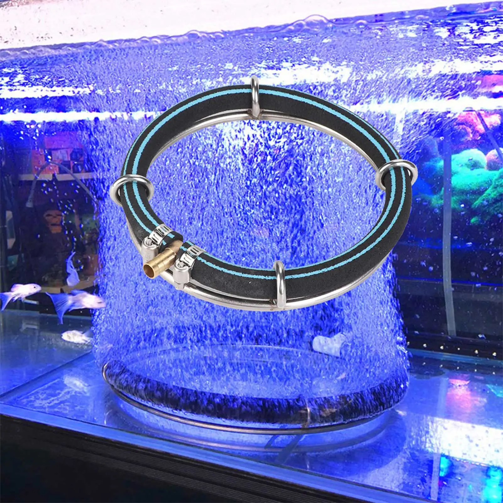 Aquarium Round Air Bubble Diffuser Ring Fish Pond Oxygenation Bubble