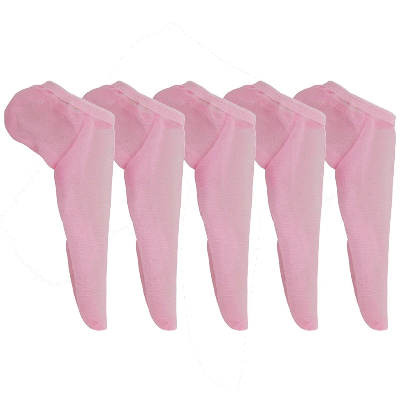 5x Cock Sleeve Pouch Thong Underwear Sexy Men Mesh Penis Sheath Socks Stockings Thin Transparent Erotic Lingerie Panties