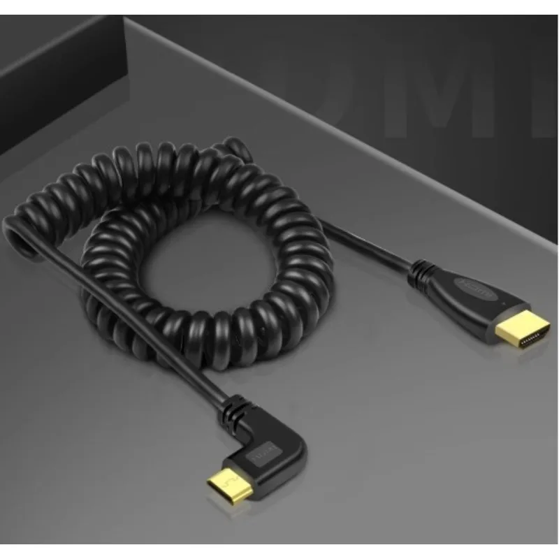 Suitable for HDMI interface to Mini Micro high definition SLR, camera 4K spring short line 0.5m (excluding) -1m (inclusive)