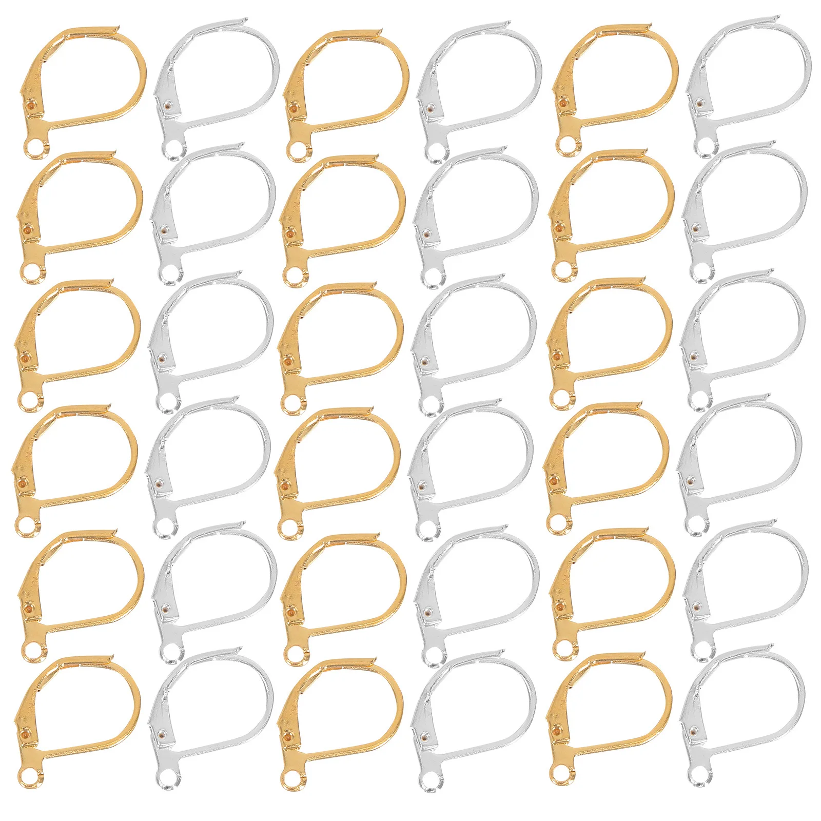 

300Pcs French Earring Hooks Elastic Clasp D-Shaped DIY Handmade Jewelry Making Supplies Ear Wire Findings
