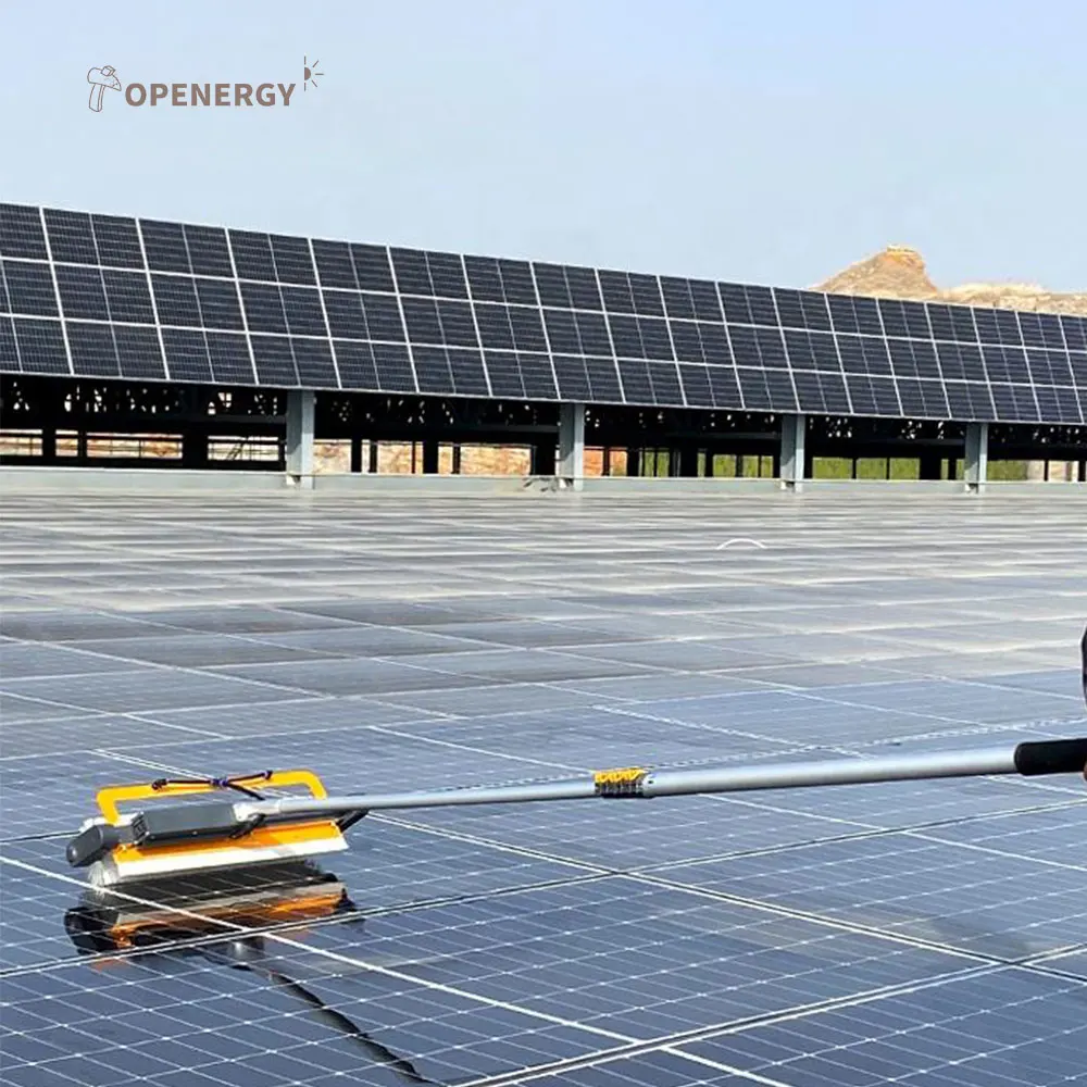Solar Rotating Brush Cleaning Machine Photovoltaic Window Cleaning Kit with Reusable Tools Panel Cleaning Toolset