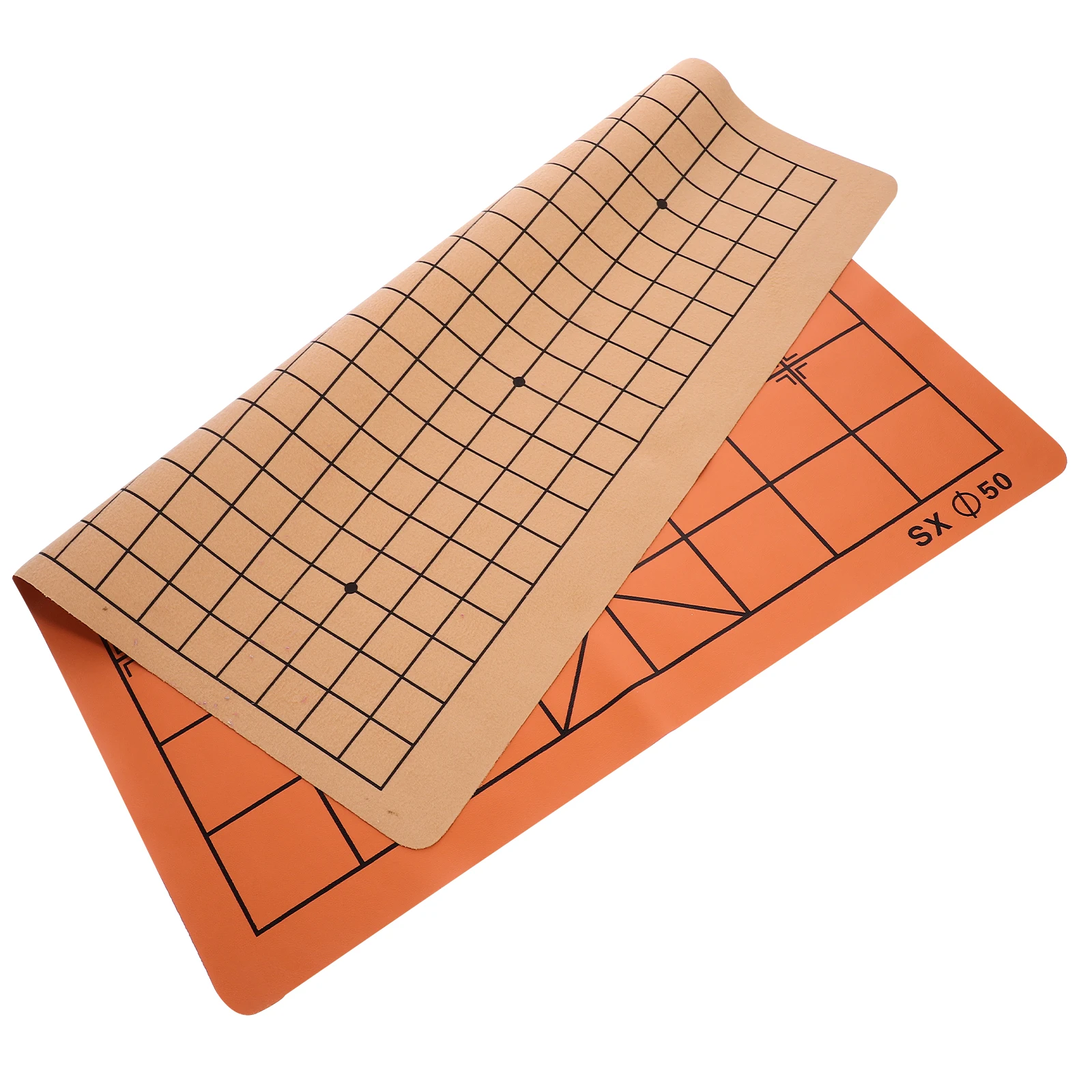 

Foldable Chessboard for Students Adults Travel Mat Flannel Dual Sided Game Supplies Chinese Chess Board