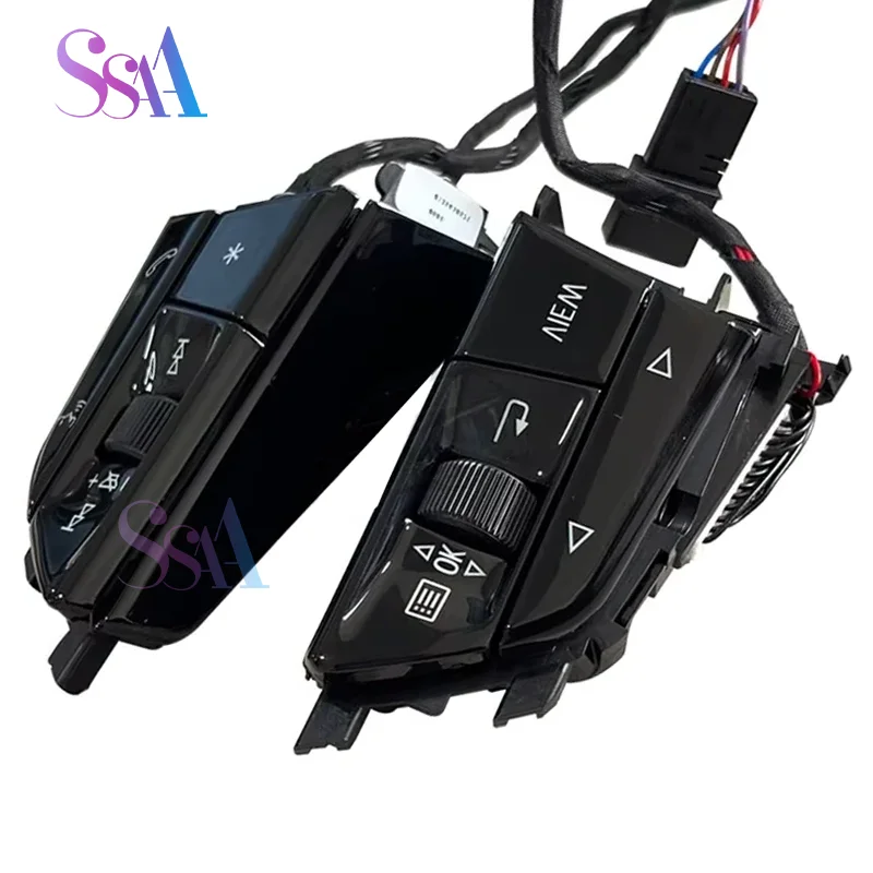 

Multi functional steering wheel buttons for Audi A6 C8, A7, available in heated and non heated versions,