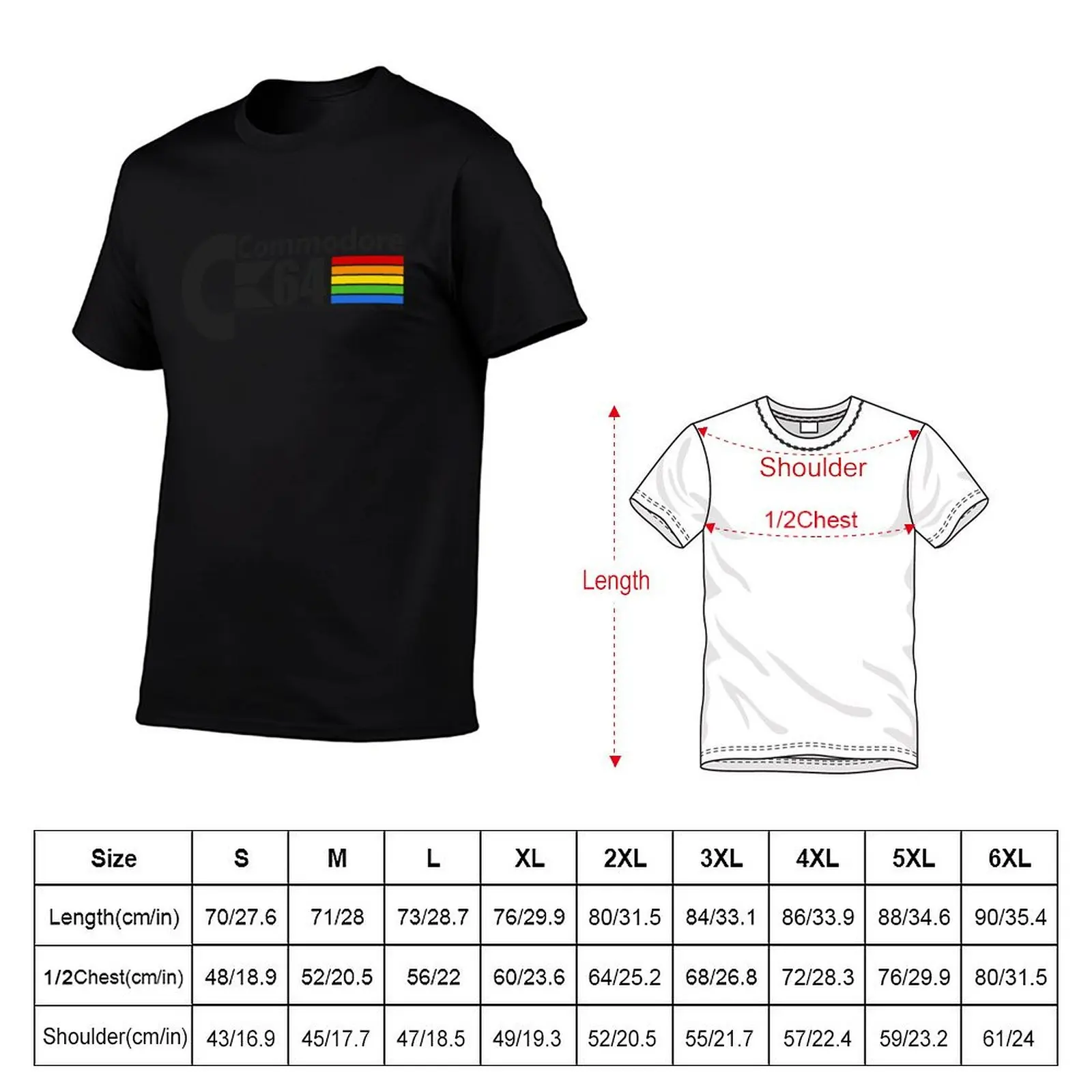 Commodore 64 Logo T-Shirt man tshirt t shirts for man graphic tees cotton t shirt man T-Shirt
