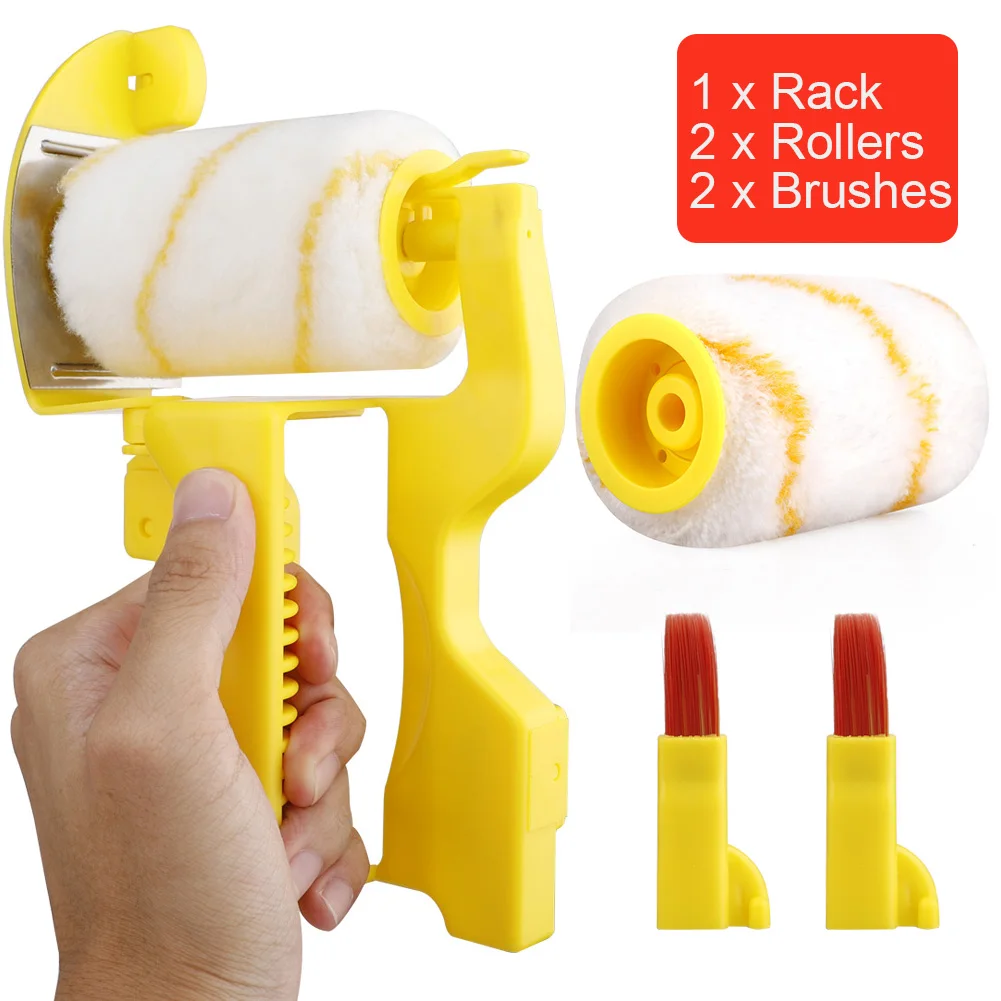 

Multi-functional Handheld Roller Paint Edger Brushes Trimming Roller Brush Portable Home Wall Ceilings Coating Tools