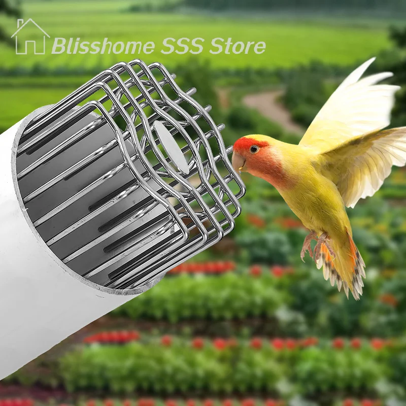 

【S】Stainless Steel Drainage Cover Roof Floor Drain Downpipe Strainer Anti-blocking Gutter Guard Leaf Debris Trap Rain Pipe