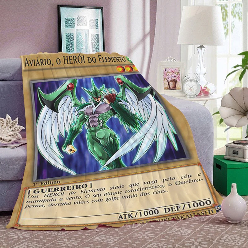 

Fluffy Soft Blankets for Winter Yu Gi Oh Cards Anime Microfiber Bedding Warm Fleece Camping Custom Nap Decorative Sofa Blanket