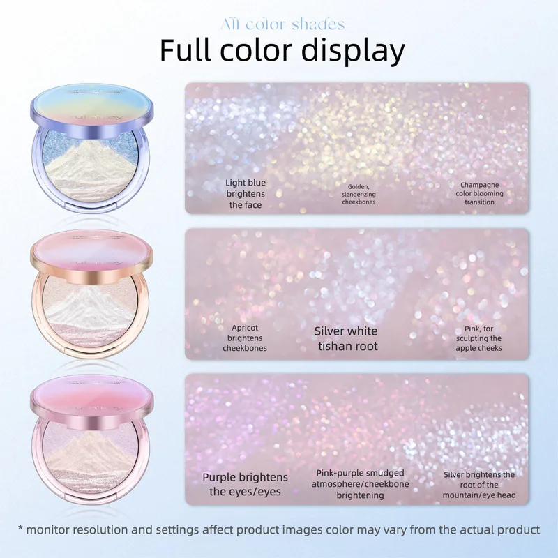 TRUTHKEY Autumn Thoughts Rizhao Jinshan Three-Color Natural Three-Dimensional Face Highlighter Brightening For