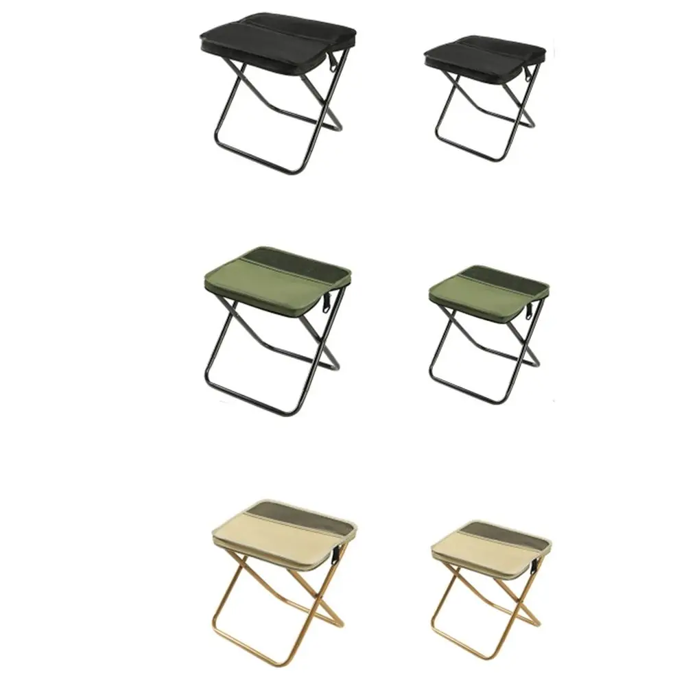 Taburete de mochila plegable resistente al desgaste, silla plegable deportiva cruzada resistente, taburete con estuche para lápices estilo bolso de carga fuerte