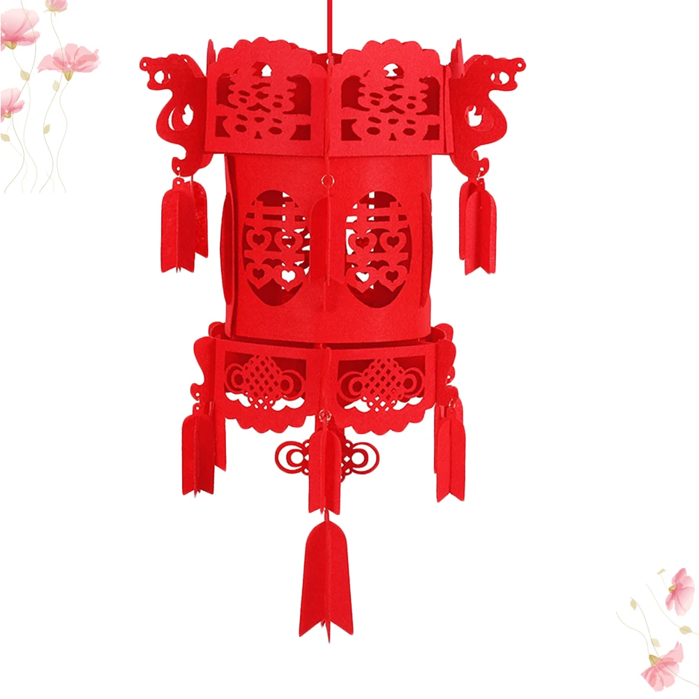 

2 PCS Red Lanterns Chinese Style Retro Decor Durable Festive Hanging Spring Festival Party Decoration Lucky Prosperity New Year