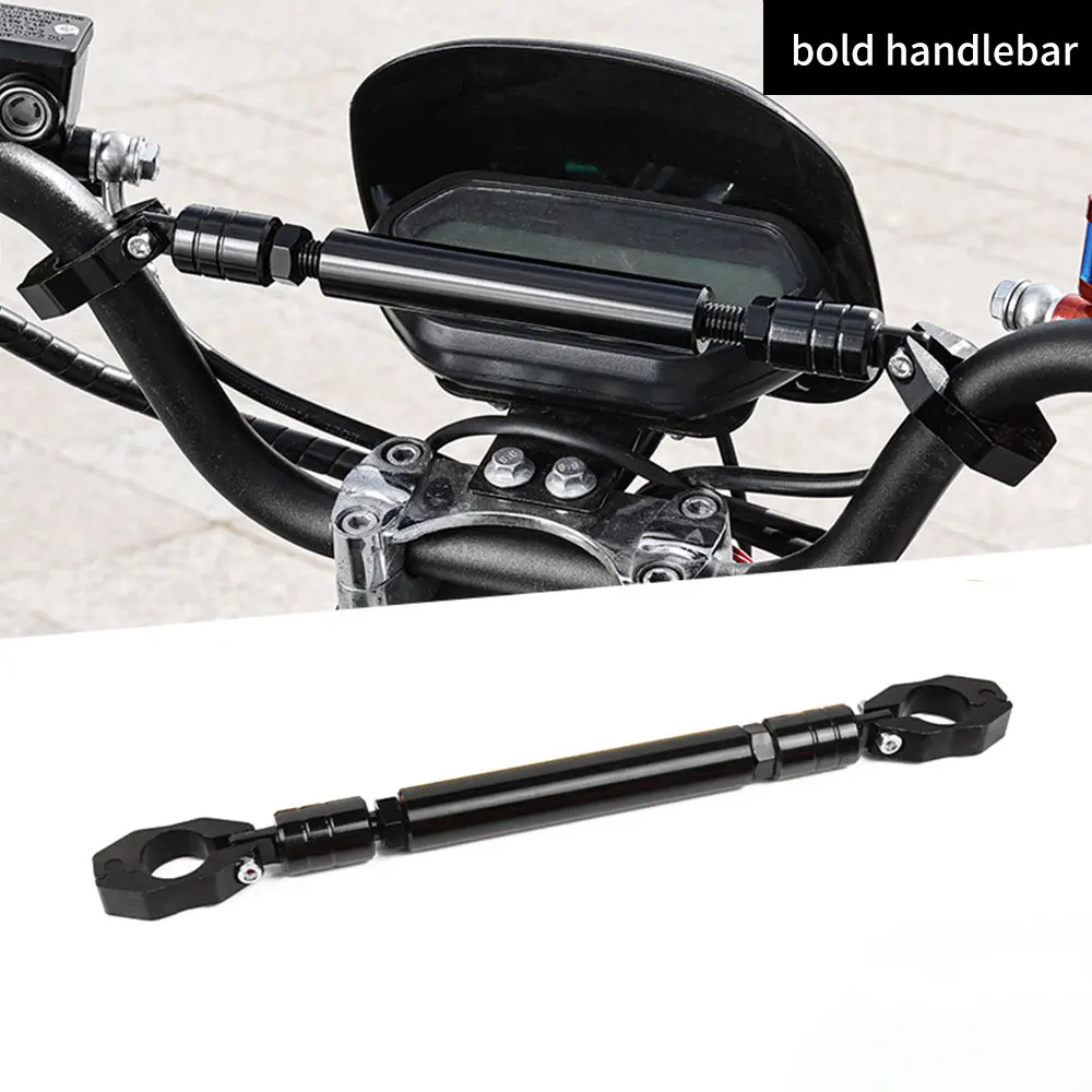 Motorcycle Thick Balance Bar Universal 22mm Aluminum Crossbar Strengthen Handlebar Extended Moto Handle Grip Reinforce Lever