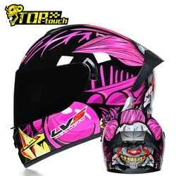 New Motorcycle Helmet Men Women Casco Moto Motocross Riding Racing Helmet Full Face Off Road Capacete Moto DOT Approved S-XL