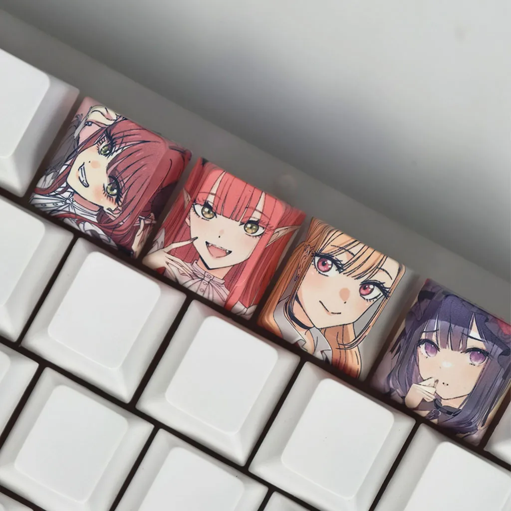 Kitagawa Marin Keycaps Profil Cherry PBT Dye-Sub Mechaniczne Keycaps Aula Madlion Wooting DIY Kreatywne Śliczne Anime Girl Keycaps — zdjęcie produktu 4