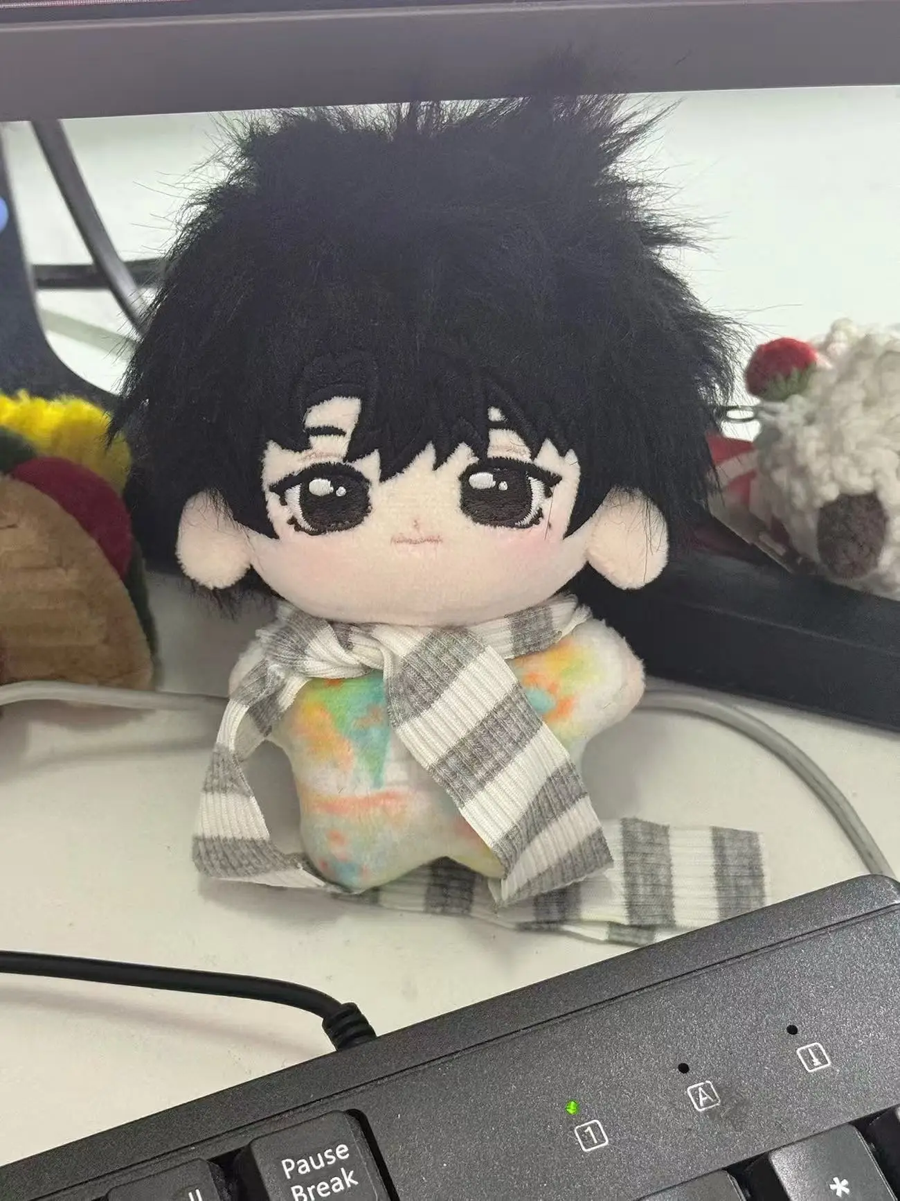 ตุ๊กตาผ้าพลัฌลายปลาดาวของเจิ้ง รุนเจ ขนาด 10 ซม. ของเล่นตุ๊กตาการ์ตูนสำหรับเด็กและผู้ใหญ่ ของสะสม ของขวัญผ้าฝ้าย