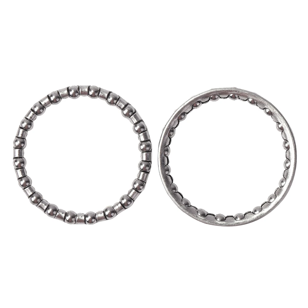 ชุดหูฟังจักรยานจักรยาน Caged Ball Bearing กรอบด้านหน้าส้อมด้านหลัง Pearl Retainers Race ขี่จักรยานชุดหูฟังแบริ่งจักรยานอะไหล่