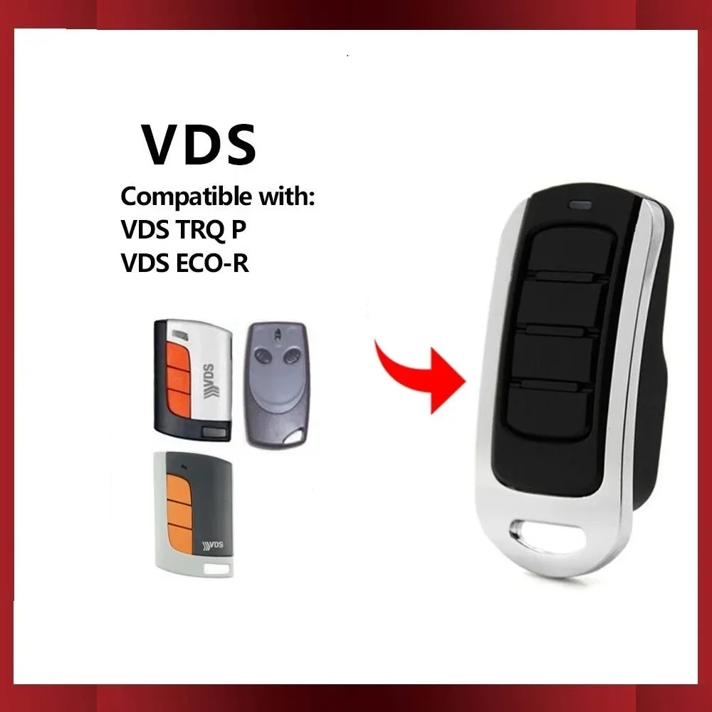 For Garage Remote Control VDS ECO-R Remote Control Electric Door VDS TRQ P Clone Garage Door Command Door Opener duplicator