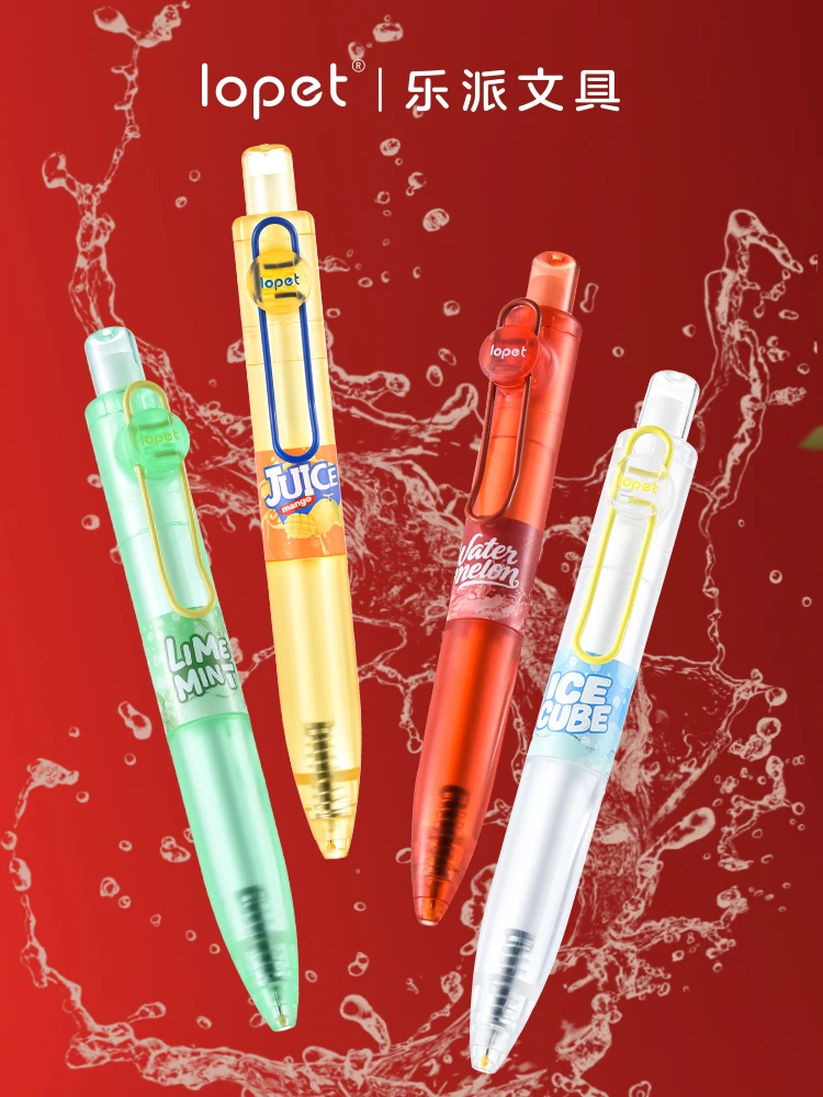 Lopet Juice Vending Machine Cute Gel Pen,Mini Fat Fun Design Signing Smooth Writing canetas Black Ink For Homework,Exams Diary