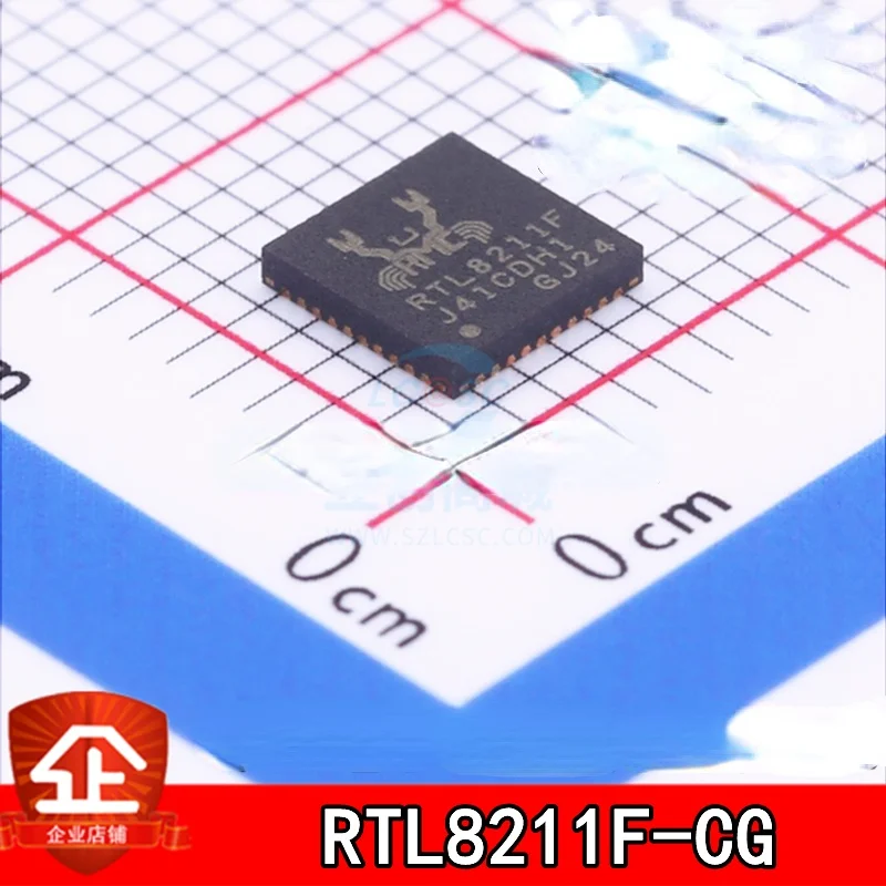 

10pcs New and original RTL8211F-CG Screen printing:RTL8211F QFN40 Ethernet transceiver RTL8211F-CG QFN-40 RTL8211F