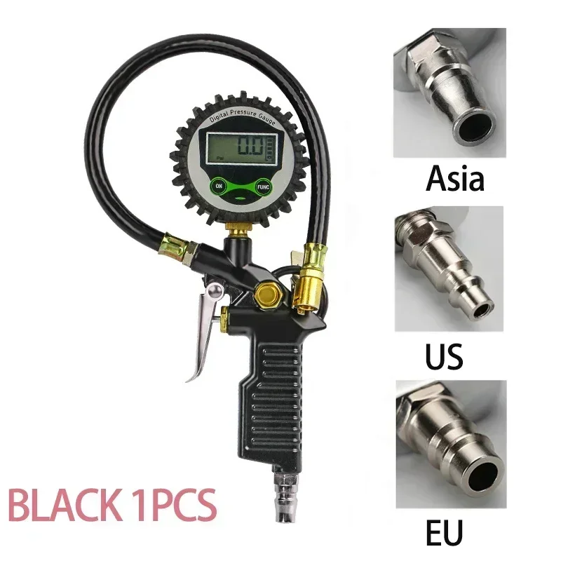 Digital Display Air Pressure Gun Car EU Tire Pressure Inflator Gauge LCD Display Car Tire Pressure Check Tool accessori auto