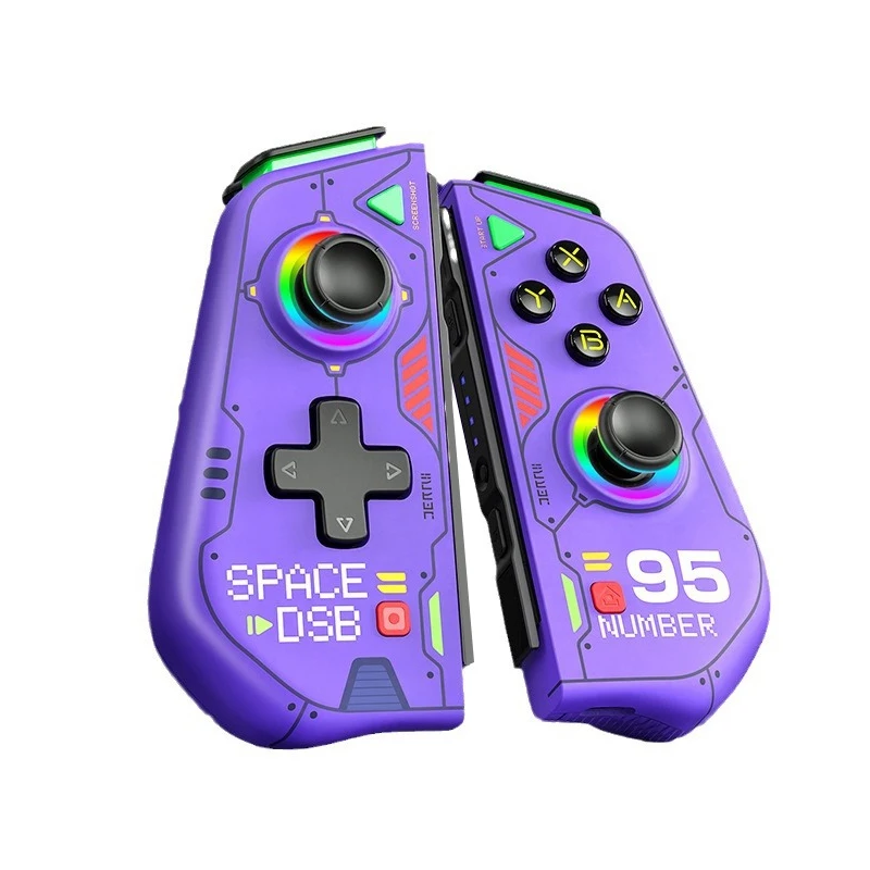 Mecha Guerreiro Joypad Compatível com para Switch, Joysticks Efeito Hall, Função Macro Turbo, V1, V2, OLED