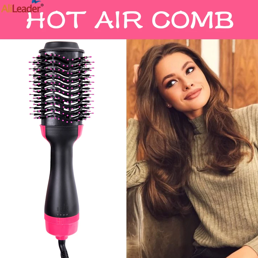 Hair Dryer Hot Air Brush Volumizer One-Step Hair Dryer & Volumizer Multifunctional Hot Air Dryer Brush Hair Straightener Curler