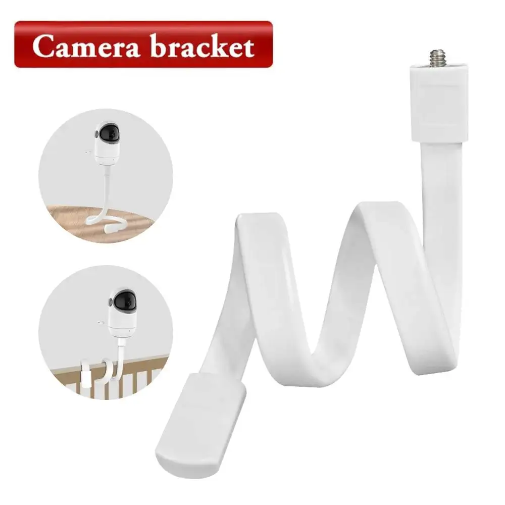 suporte-flexivel-de-silicone-branco-para-camera-de-bebe-sem-furos-para-berco-e-haste-com-montagem-flexivel-e-torcao