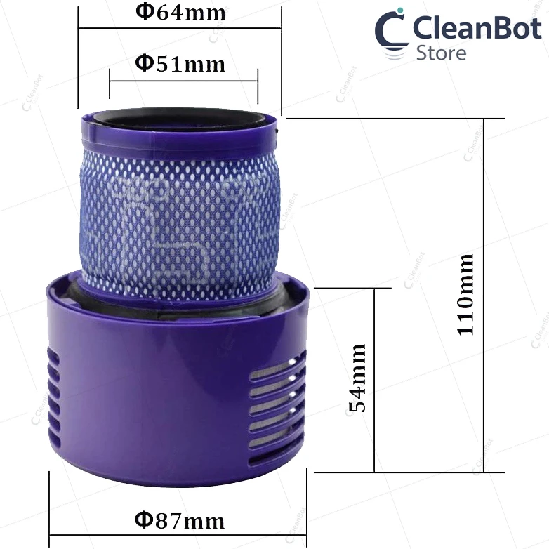 For Dyson V10 Filter /SV12 Washable Filter Replacement Cleaning Spare Parts