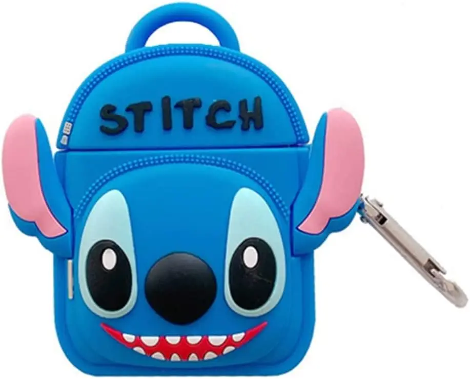 For Airpods 1 2 3 Pro Pro 2 Case Cartoon Backpack Shape Stitch Silicone Earphone Case Accessories Cover