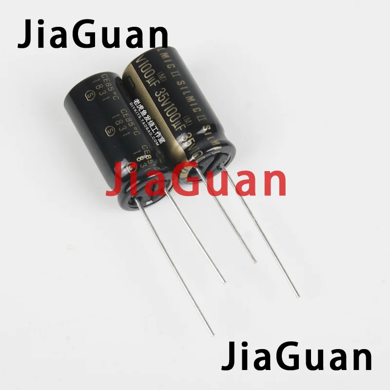 10PCS ELNA Thailand RFS SILMIC II 35V100uF 10X20MM NEW audio electrolytic capacitor SILMICII 100UF 35V