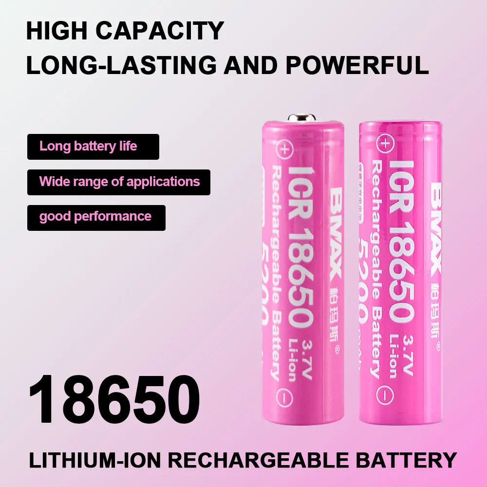

ICR18650 Lithium Battery 3.7 Volts Large-capacity Battery Rechargeable For Flashlights, Beauty Equipment, Audio, Small Fans