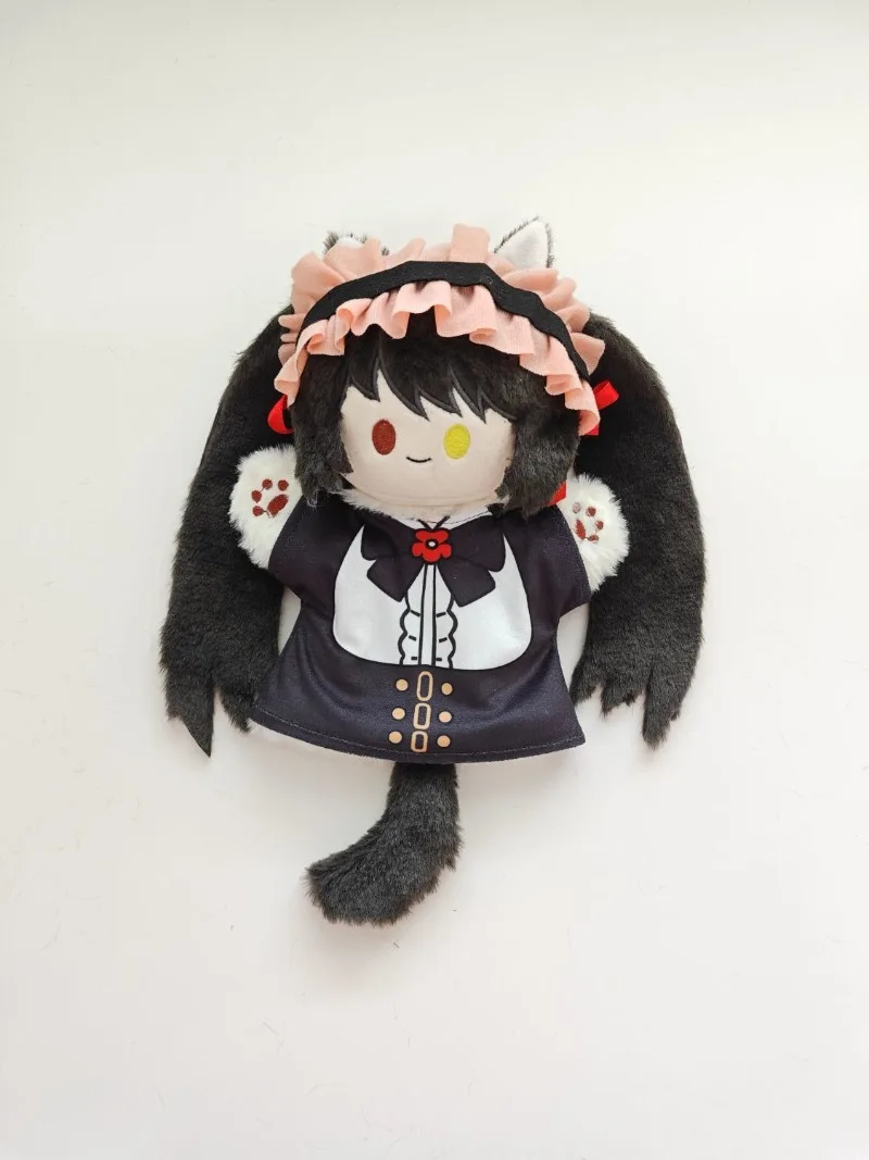 25CM Anime DATE A LIVE Tokisaki Kurumi Yatogami Tohka Cosplay Cartoon Doll Fluffy Cotton Halloween Gift Toys Soft Hand Puppets