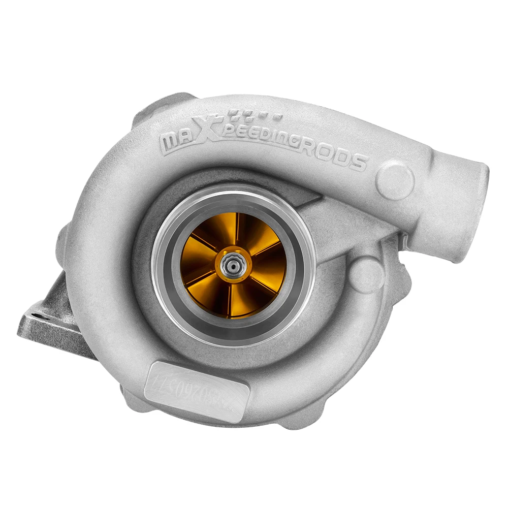 

MaXpeedingrods Billet Compressor Wheel Turbocharger T3/T4 T04E .63 A/R Turbine Upgraded Turbocharger for 1.5L to 2.5L